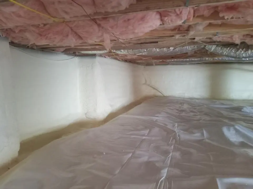 Crawl space encapsulation with closed-cell spray foam for Roof Waterproofing in Buena Vista
